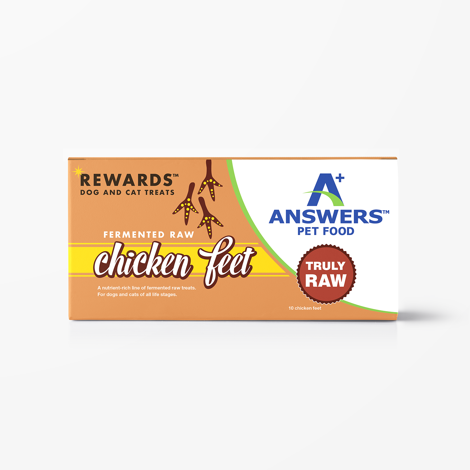 Answers Pet Food Fermented Raw Chicken Feet Treats for Dogs