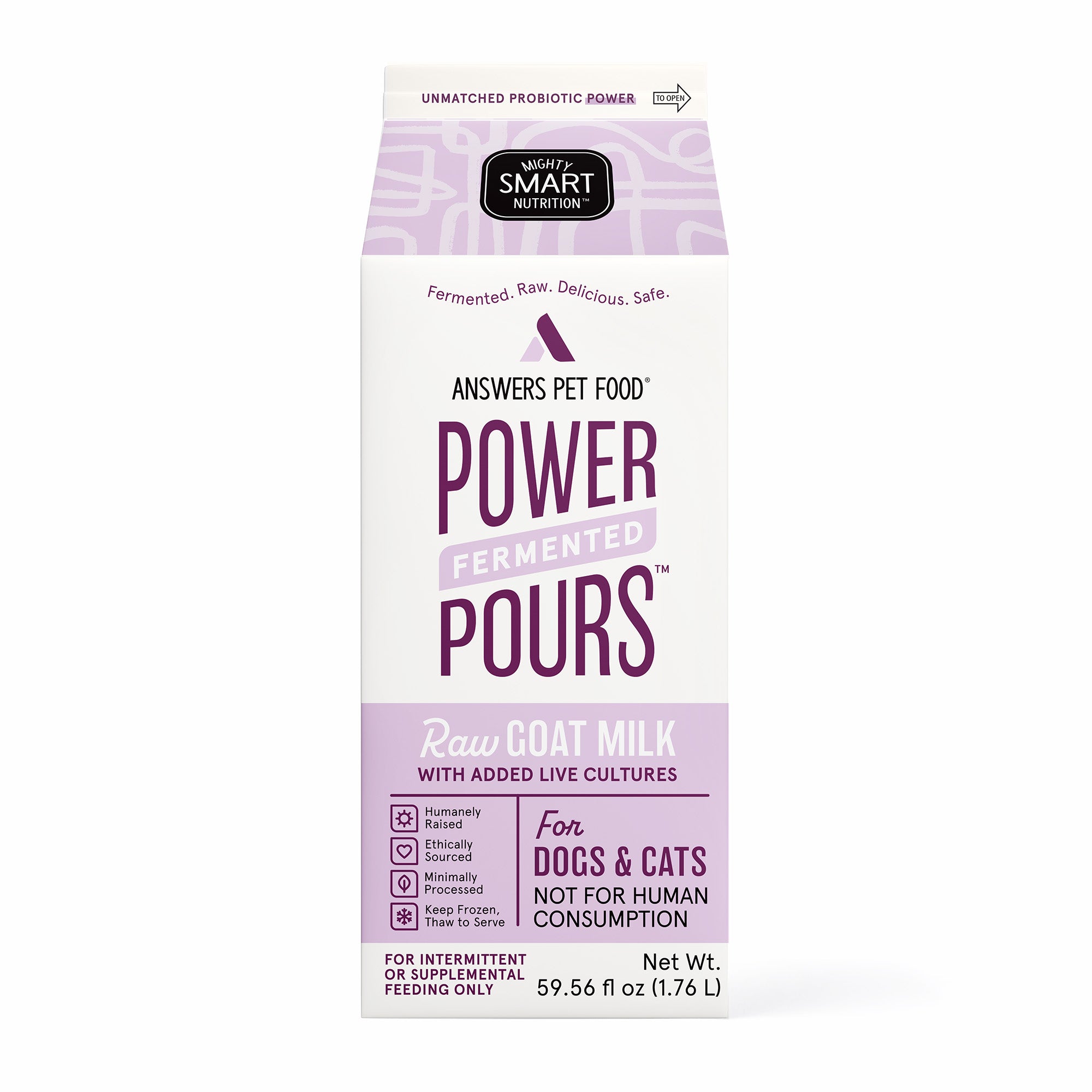 Power Pours Raw Goat Milk