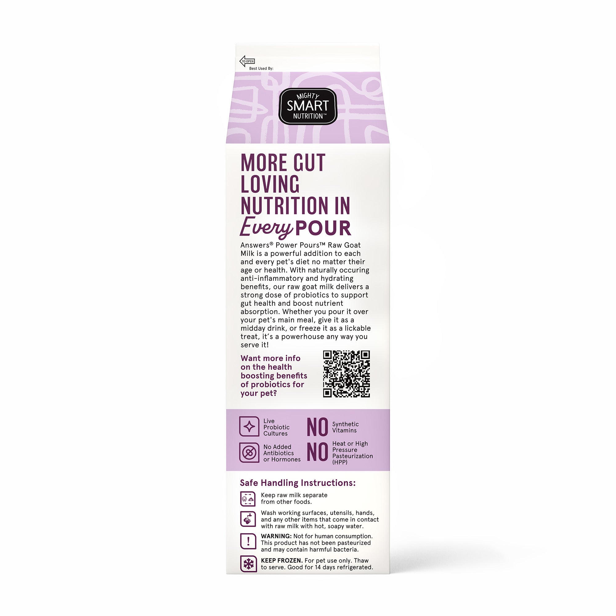 Power Pours Raw Goat Milk